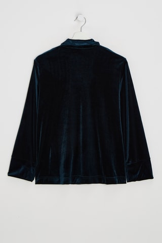 Chemise de pyjama en velours Belle - Vert