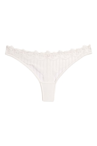 Tanga Paquerette - Blanc