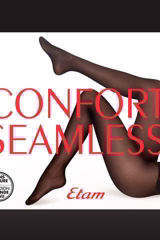 Collant Confort Seamless - Noir