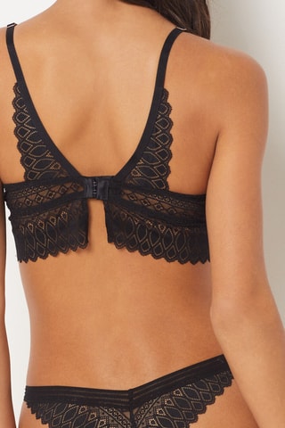 Tanga Gravure - Noir