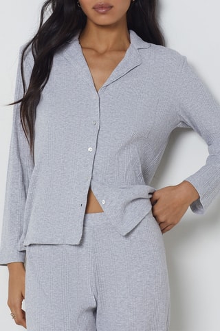 Chemisier de pyjama Coly - Gris clair