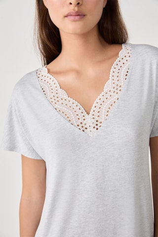 Chemise de nuit Josephine - Gris clair