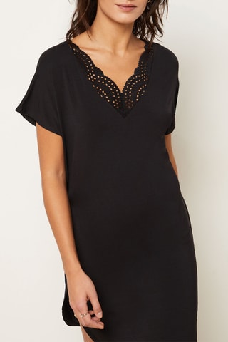 Chemise de nuit Josephine - Noir