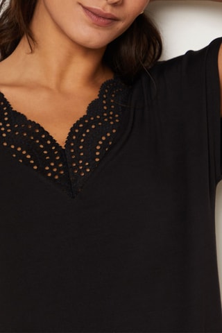 Chemise de nuit Josephine - Noir