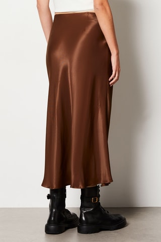 Jupe midi Rana - Marron