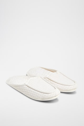 Pantoufles Abeille - Blanc