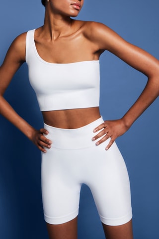 Brassière de sport asymétrique Capsule Active - Blanc