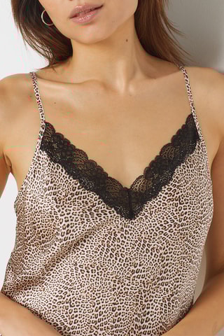 Nuisette en soie Milky - Marron