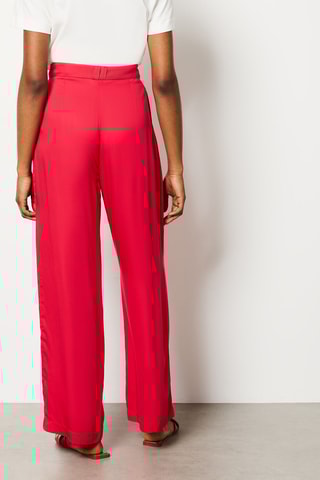 Pantalon taille haute Aiza - Rouge