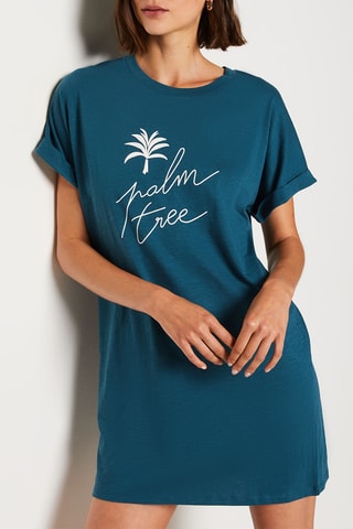 Chemise de nuit Sileas - Vert émeraude