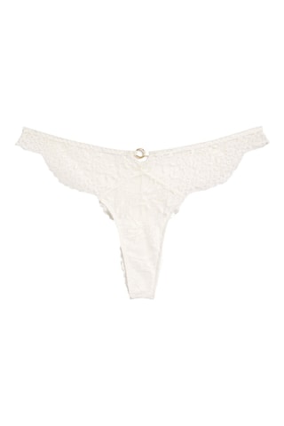 Tanga Romantique - Blanc