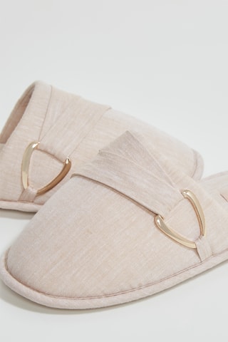 Mules en lin Sonny - Ecru