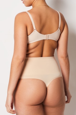 String taille haute Powery - Beige