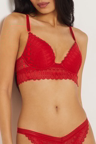 Tanga Gravure - Rouge