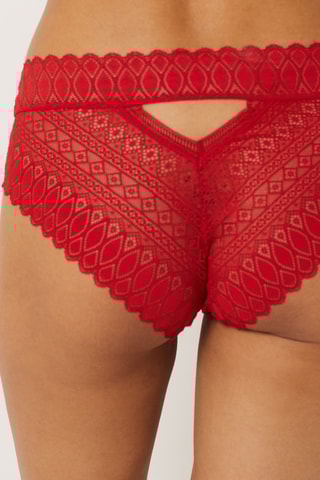 Shorty Gravure - Rouge