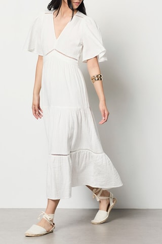 Robe midi Isobela - Ecru