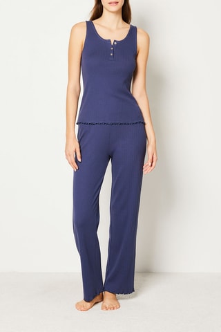 Débardeur de pyjama Lucile - Bleu marine