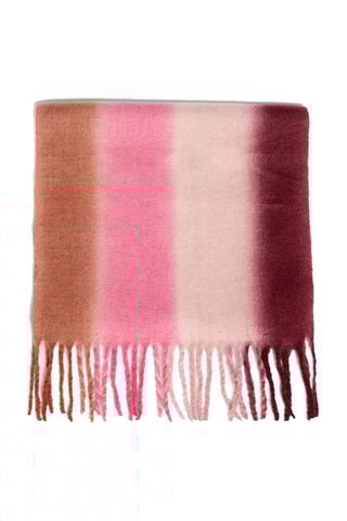 Echarpe dip and dye Jim - Marron et rose poudré