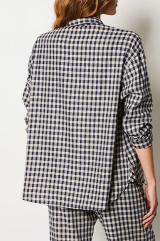 Chemisier Lindy - Bleu marine et blanc