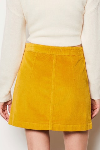Minijupe en velours Enory - Moutarde