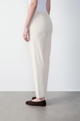 Pantalon en velours Enory - Blanc