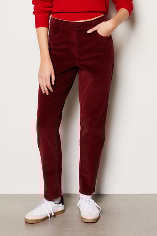 Pantalon en velours Enory - Bordeaux