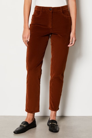Pantalon en velours Enory - Marron