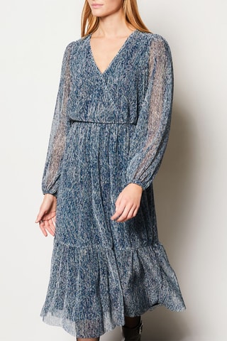 Robe midi Leonie - Bleu vert