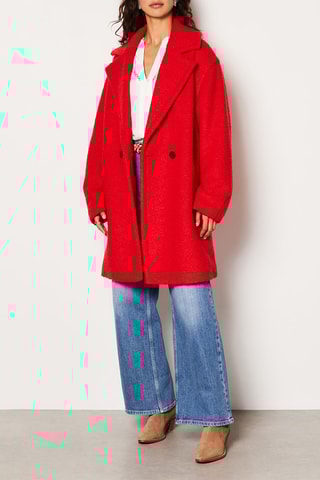Manteau en laine Maddox - Rouge