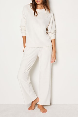 Pantalon en velours Galie - Ecru