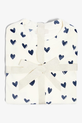 Pyjama Gisette - Bleu marine et blanc