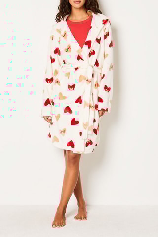 Peignoir à capuche Ginia - Ecru