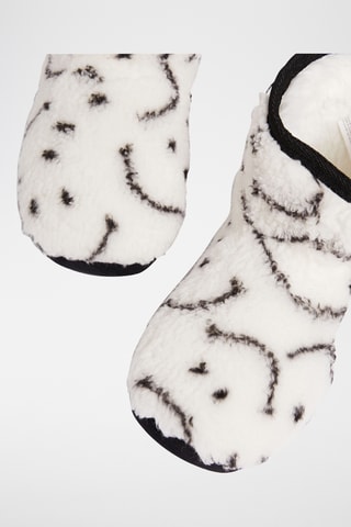 Pantoufles montantes fourrées Aidy - Ecru