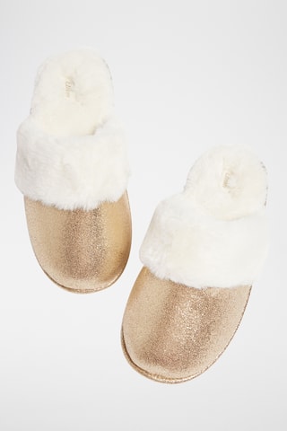 Mules fourrées Maelle - Doré