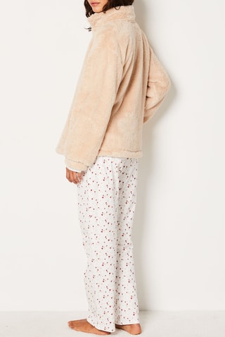 Pyjama 3 pièces Grady - Beige et blanc