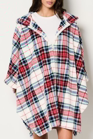 Poncho à capuche Grigor - Ecru