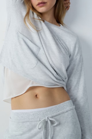 Sweat Lisanne - Gris clair chiné