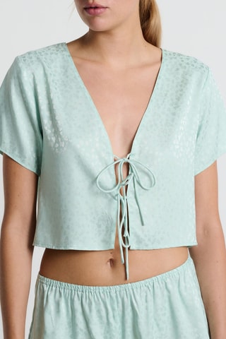 Gilet court Novia - Vert d’eau