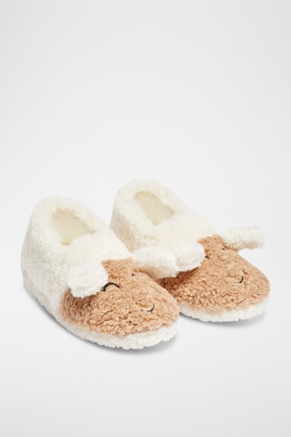 Pantoufles à oreilles Gavyn - Ecru