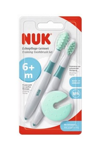 Kit éducatif d'hygiène dentaire 3 pièces - Blanc et vert