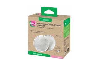 2 x 6 coussinets d'allaitement lavables