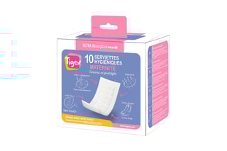 2 x 10 serviettes hygiéniques post accouchement