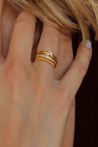 Anillo - Oro amarillo y diamantes