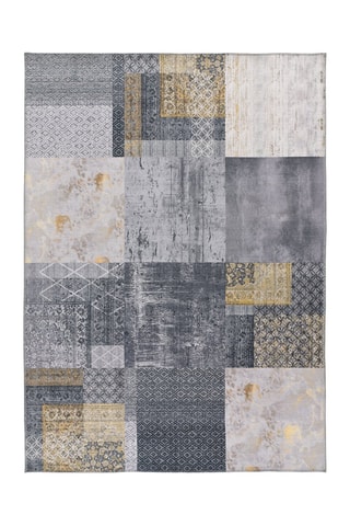 Tapis Neila - Gris et jaune
