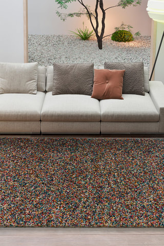 Tapis Yebel - Bleu et rouge