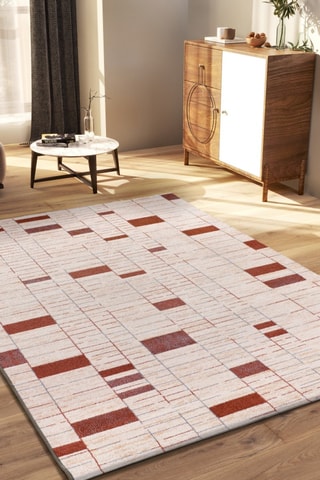 Tapis Flora Beruti - Rouge brique