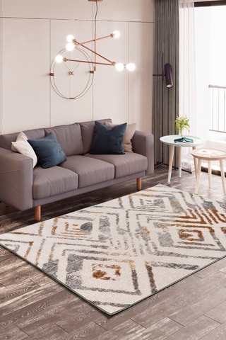 Tapis Picasso - Ecru et gris