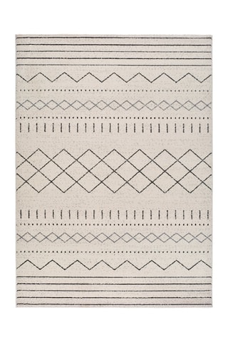 Tapis Akka - Ecru et noir