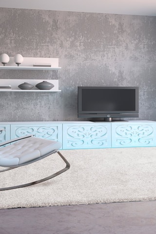 Tapis - Blanc - 57 x 11 cm