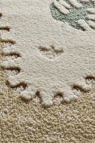 Tapis Clown - Beige et vert